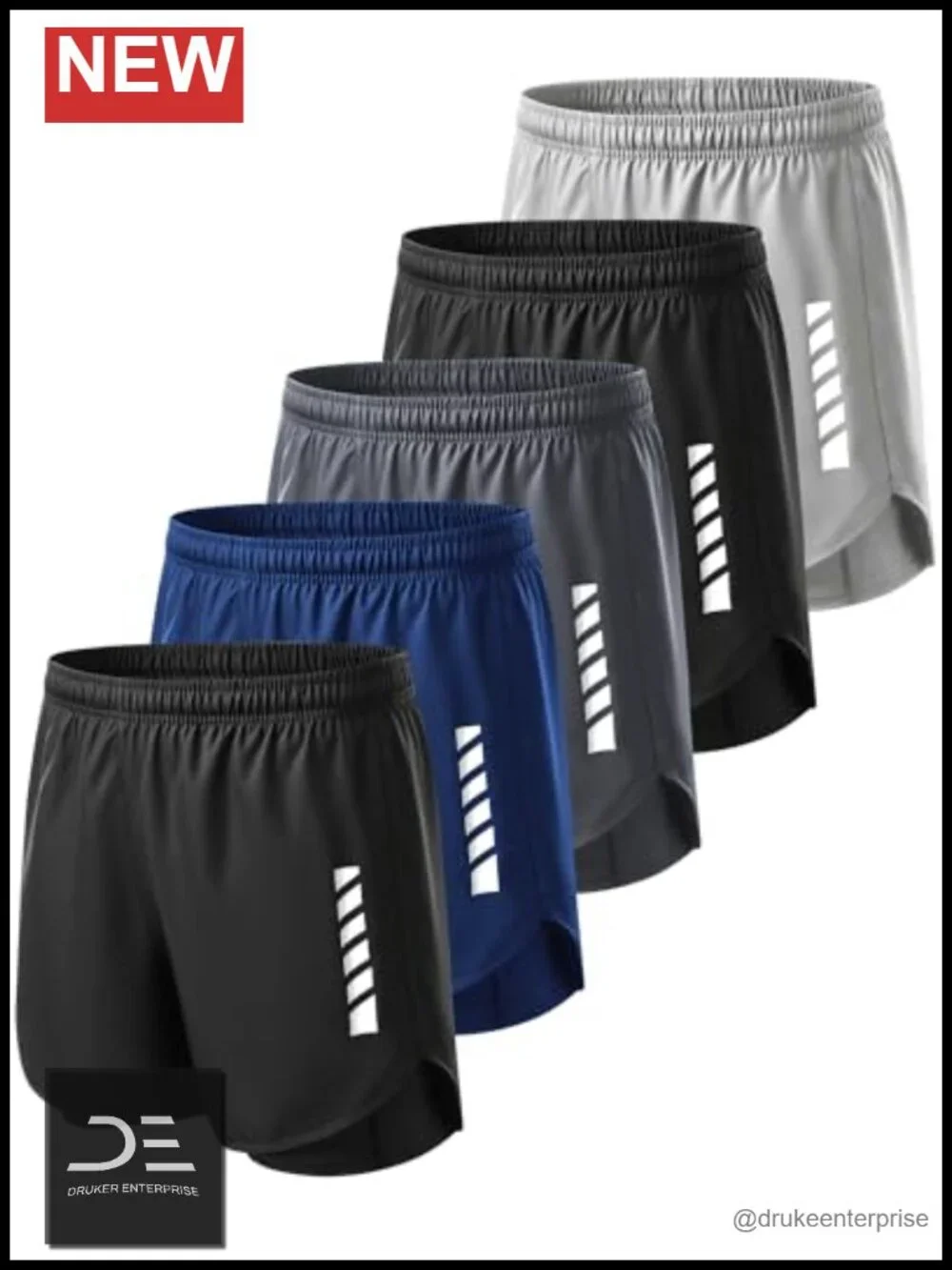 2-in-1 Athletic Running Shorts with Liner for Men, Quick Dry, 3 Pockets